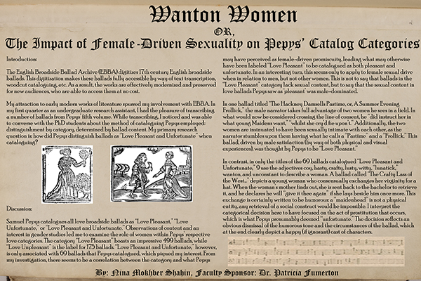 Nina Mokhber Shahin, Fall 2018