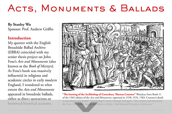 Stanley Wu, Fall 2018