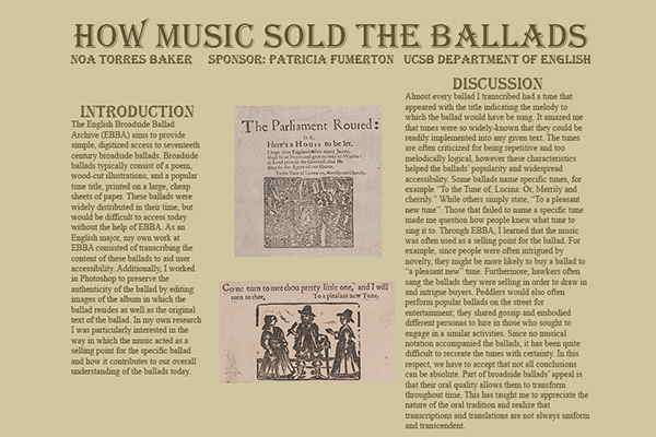 Noa Torres-Baker, Spring 2017