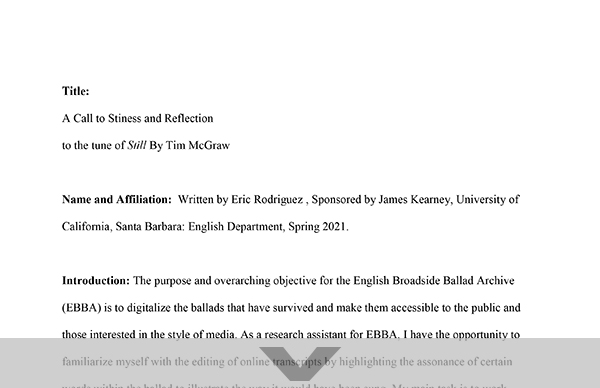 Eric Rodriguez Marin, Spring 2021