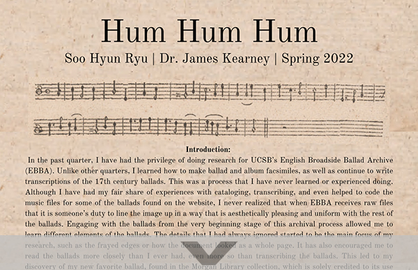 Soo Hyun Ryu, Spring 2022