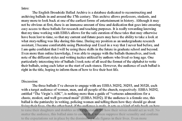 Conner Wagner, Winter 2020