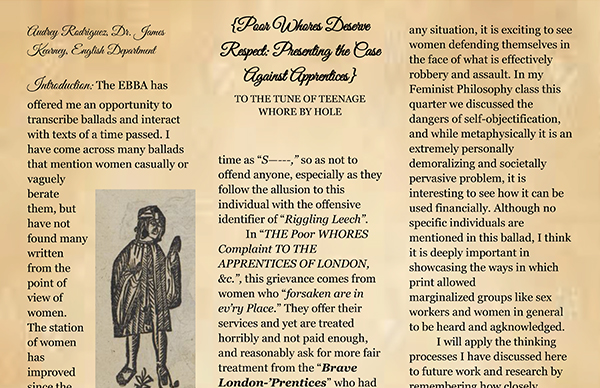 Audrey Rodriguez, Winter 2022